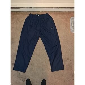Nike Men's Navy Blue Athletic Track Pants Joggers Size XL Drawstring Waist